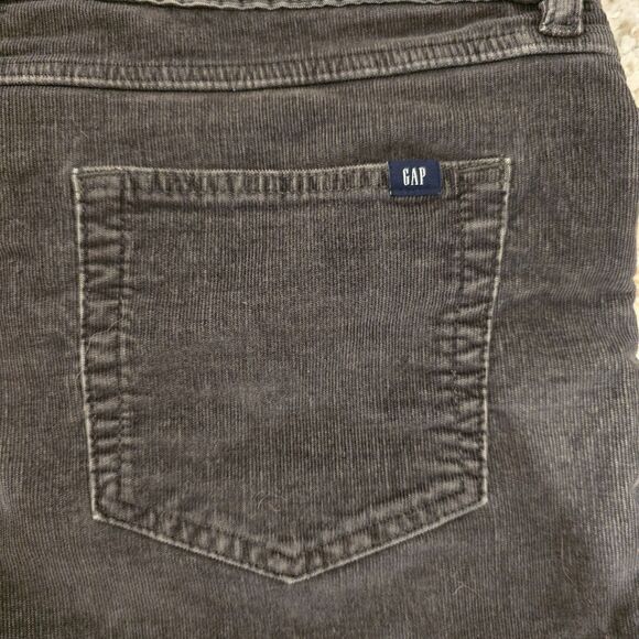 Gap Shorts Womens 12 Gray Corduroy Raw Hem Cut Off Mid Rise Stretch Grunge Boho - Picture 6 of 8